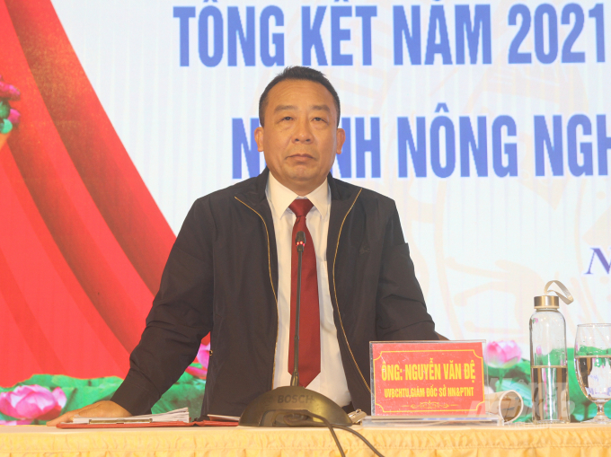 Giám đốc Sở NN-PTNT Nghệ An khẳng định, trong muôn vàn khốn khó bủa vây, ngành nông nghiệp vẫn thể hiện được vai trò. Ảnh: Việt Khánh.