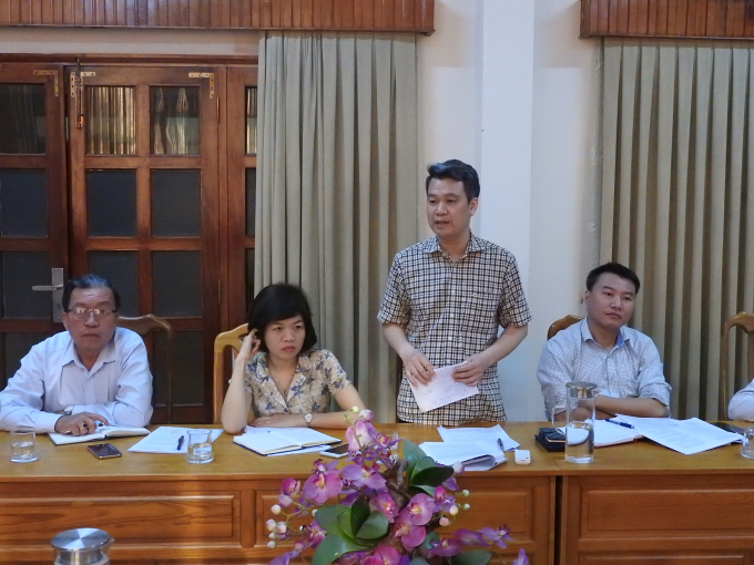 Ông Nguyễn Hồng Khanh làm việc với Sở NN & PTNT Bình Thuận về công tác điều tiết nước tưới