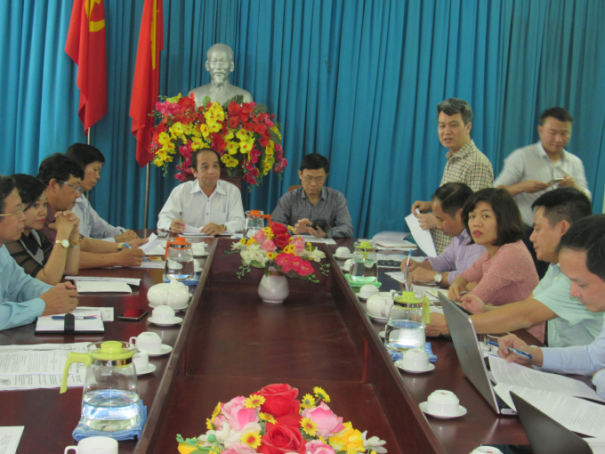 Tổng cục Thủy lợi, Tập đoàn Điện lực VN làm việc với ngành nông nghiệp Ninh Thuận về phương án xả nước từ hồ thủy điện Đơn Dương.