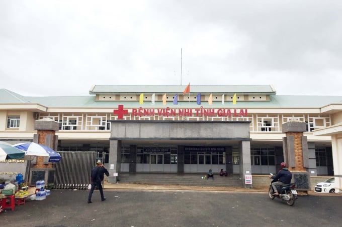 Bệnh viện Nhi tỉnh Gia Lai, nơi đang điều trị cho một số bệnh nhân mắc bạch hầu.