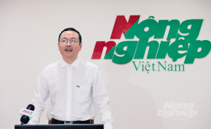 Nguyen Ngoc Thach - Editor-in-Chief of the Vietnam Agriculture News - affirmed that the goal of the forum is to promote information enhancement, production, and consumption of agricultural products.