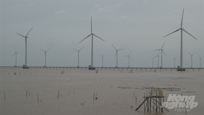 Tỉnh Sóc Trăng có bờ biển dài 72km, với nhiều lợi thế để phát triển điện gió. Ảnh: Trọng Linh.