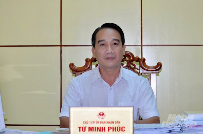 Ông Từ Minh Phúc, Chủ tịch UBND huyện Vĩnh Lợi. Ảnh: Trọng Linh.