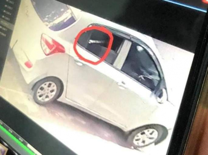 Hình ảnh chiếc xe chở 'sát thủ' được camera nhà người dân ghi lại: Ảnh: Chụp lại từ màn hình.