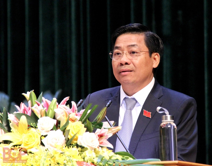 Ông Dương Văn Thái, Tân Bí thư Tỉnh ủy Bắc Giang nhiệm kỳ 2020-2025. Ảnh: Hoàng Hà.