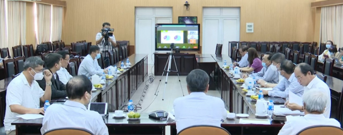 Cuộc họp giữa Thứ trưởng Trần Thanh Nam với Bộ Giao thông Vận tải và các đơn vị logistics tại TP. HCM ngày 12/1/2022. Ảnh: HN.