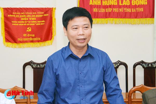 Ông Nguyễn Công Thành, Tân Giám đốc Sở TT&TT Hà Tĩnh. Ảnh: BHT.