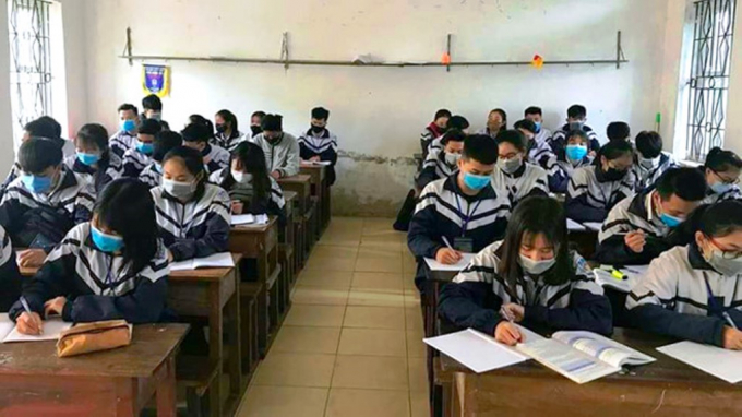 Từ 16/3 học sinh cấp THPT tại Hà Tĩnh bắt đầu nghỉ học phòng, chống dịch Covid-19. Ảnh: Gia Hưng.