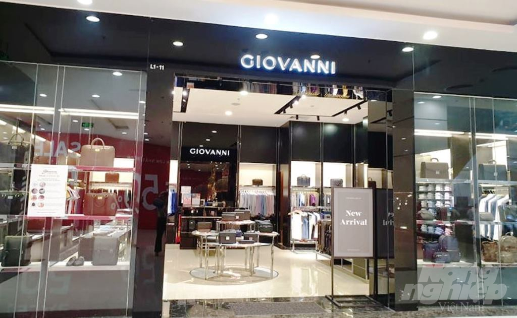 Cửa hàng Giovanni tại Hà Tĩnh bị tố bán hàng kém chất lượng. Ảnh: Thanh Nga. 