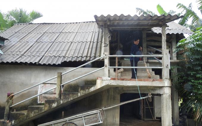 Nhiều năm nay các huyện Hương Khê, Hương Sơn, Vũ Quang ít khi xảy ra thiệt hại về người và tài sản trong mùa mưa lũ nhờ việc đầu tư xây dựng nhà tránh lũ kiên cố. Ảnh: Thanh Nga.