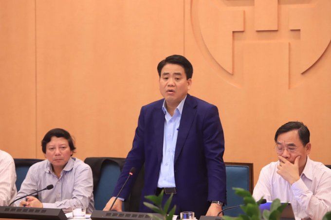 Chủ tịch Hà Nội Nguyễn Đức Chung yêu cầu phải chủ động ở các tình huống. Ảnh: Huyền Anh.