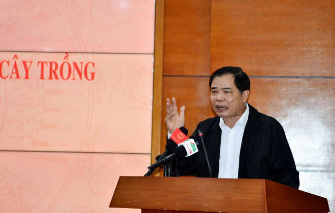 Bộ trưởng Nguyễn Xuân Cường đặc biệt lưu ý nguy cơ bùng phát dịch bệnh trên lúa đông xuân tại các tỉnh phía Bắc. Ảnh: VG.