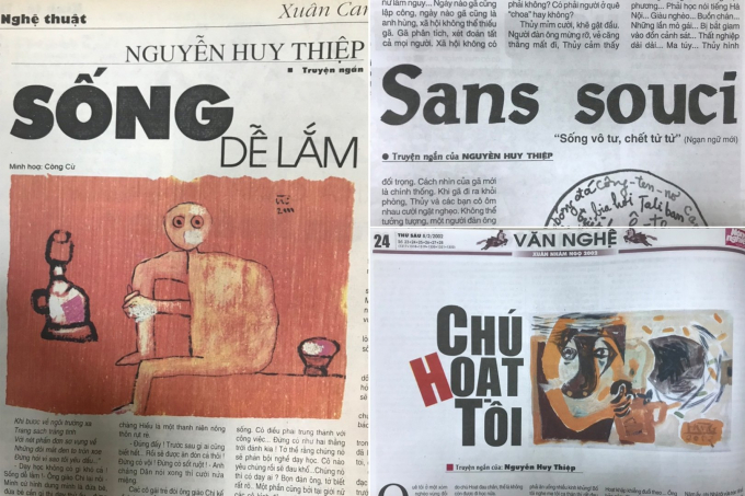 Nhiều tác phẩm nổi tiếng của Nguyễn Huy Thiệp in trên Báo Nông nghiệp Việt Nam.