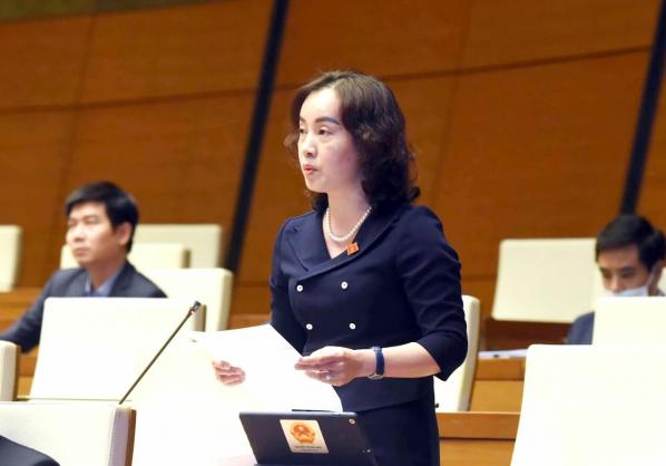 Deputy Nguyen Thi Kim Anh: Sustainable development must be top priority. Photo: QH.