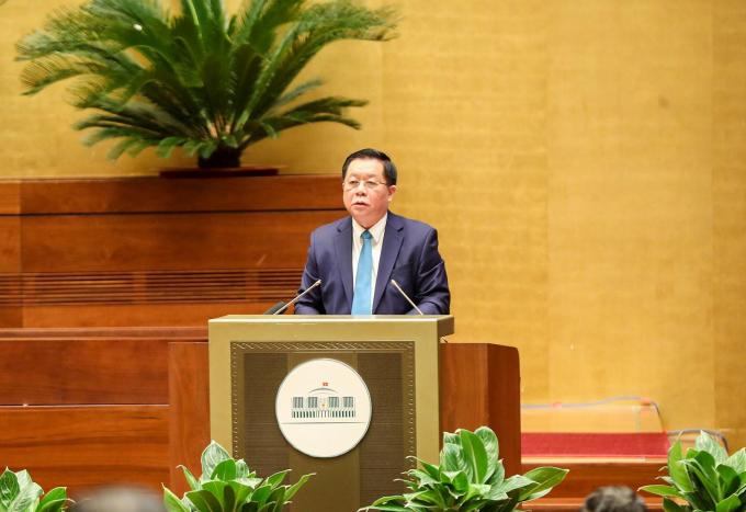 Đồng chí Nguyễn Trọng Nghĩa, Bí thư Trung ương Đảng, Trưởng Ban Tuyên giáo Trung ương phát biểu tại hội nghị. Ảnh: Đăng Khoa.