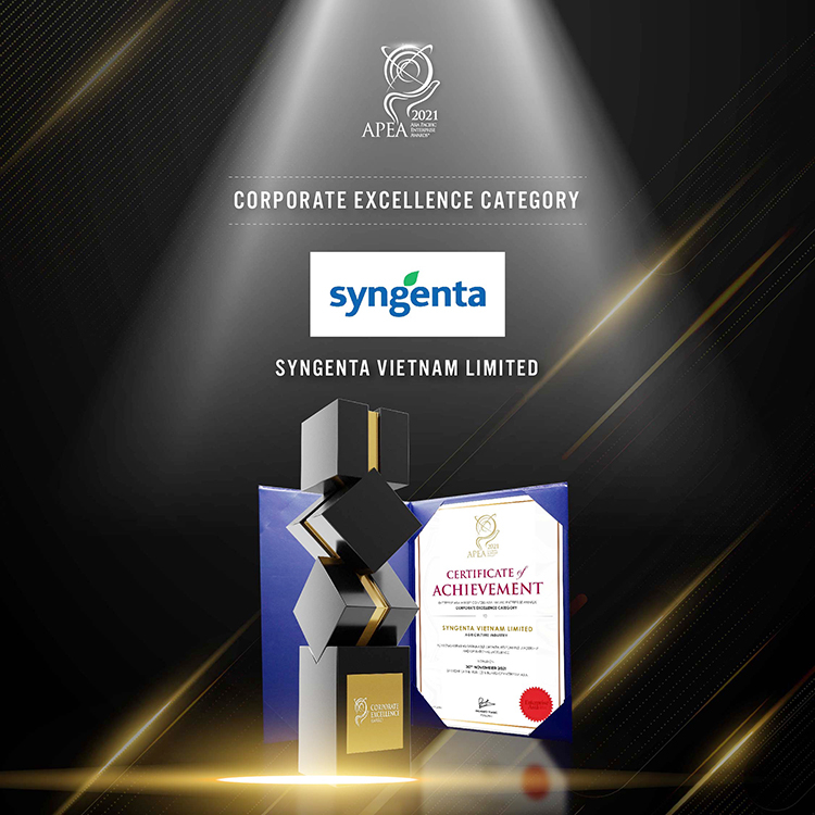 Syngenta was awarded the Asia Corporate Excellence Award.