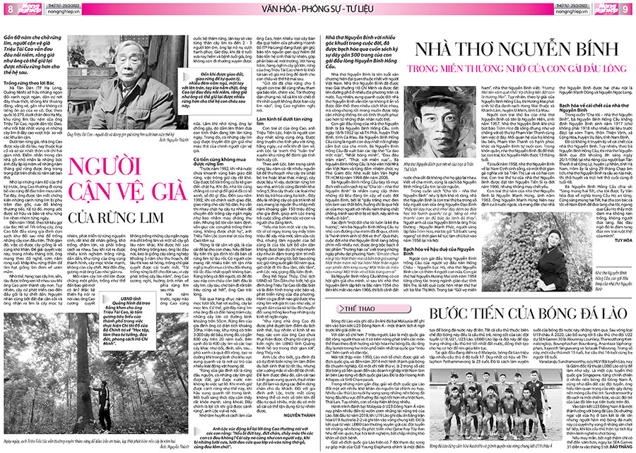 Trang 8+9, báo Nông nghiệp Việt Nam số 38 ra ngày 23/2/2022