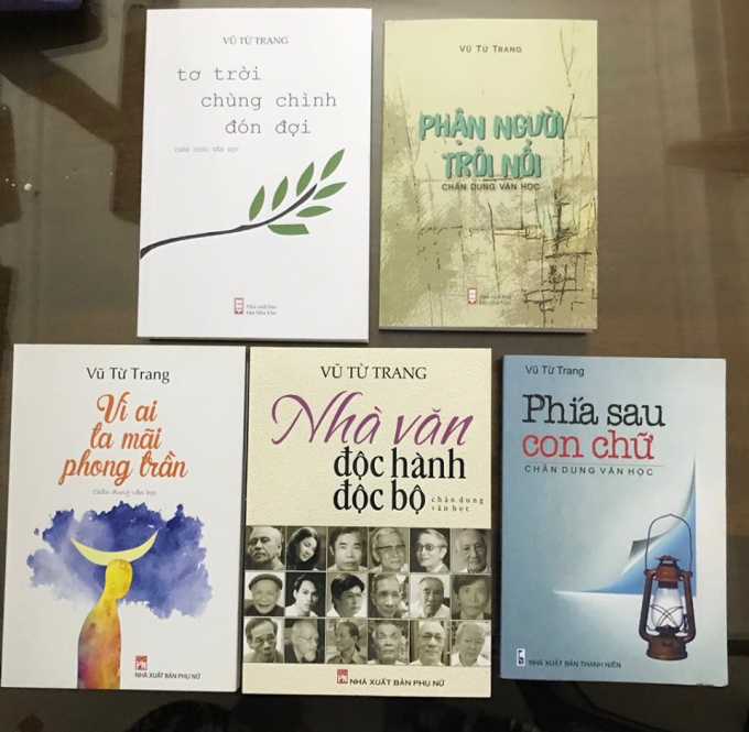 Những cuốn sách chân dung văn học của Vũ Từ Trang.
