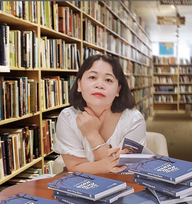 Nhà văn Nguyễn Hải Yến đang dạy học ở Gia Lộc - Hải Dương.