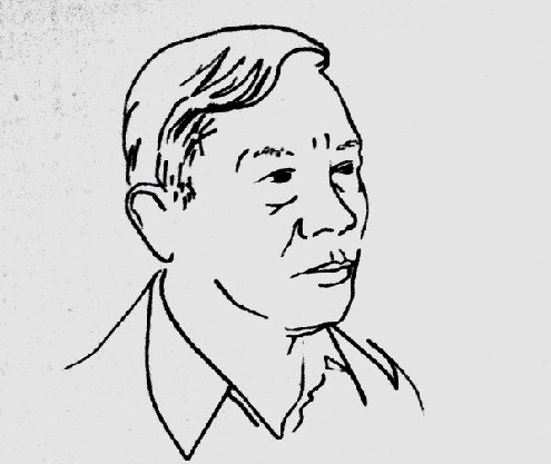 Ký họa chân dung Nguyễn Khoa Điềm.
