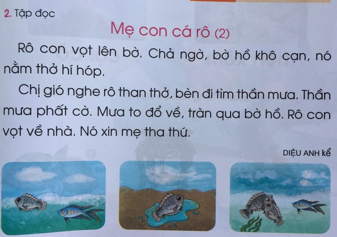 Tiếng Việt lớp 1 khiến người lớn hoang mang.