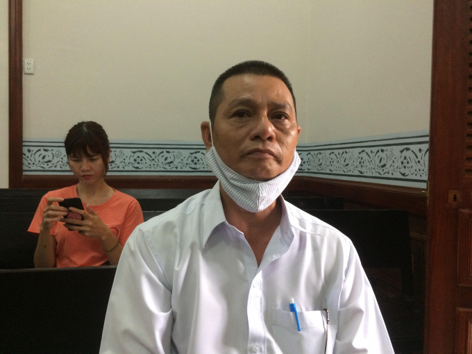 Tác giả Trương Minh Nhật tại phiên tòa ngày 21/10.