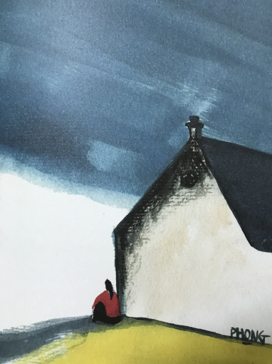 Nét vẽ của Đào Hải Phong trong tập thơ 'Xứ - rung một ngọn mây'.