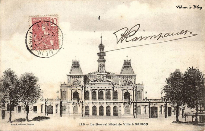 Dinh Xã Tây khi mới khánh thành vào năm 1909.