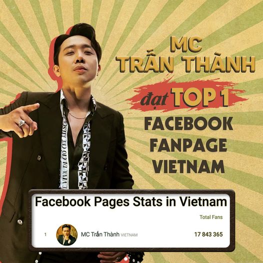 Danh hài Trấn Thành tự hào về Facebook cá nhân đứng đầu Việt Nam với gần 18 triệu lượt theo dõi, nhưng không dùng nó để công khai tiền từ thiện.