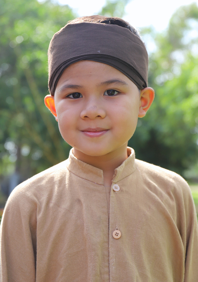 Diễn viên nhí Doãn Đức Huy vào vai Nguyễn Du năm 6 tuổi.