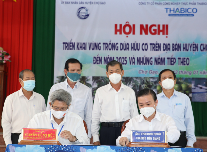 Ký kết hợp tác giữa Thabico và UBND huyện Chợ Gạo, Tiền Giang.
