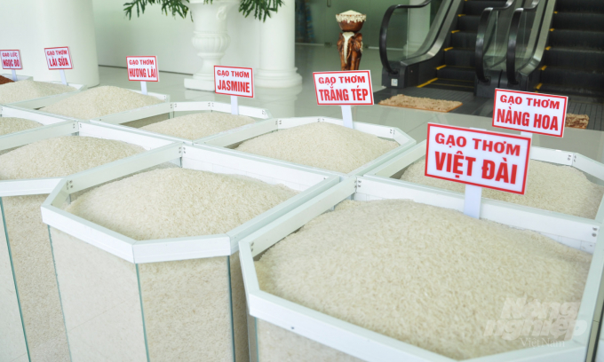 Photo shows types of high-quality Vietnamese rice. Photo: HD.