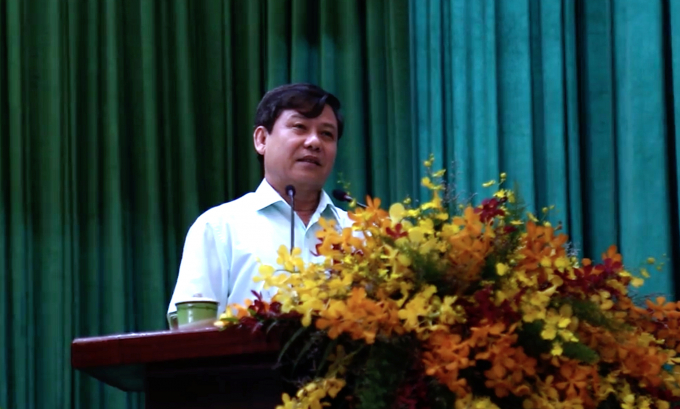 Viện trưởng VKSND Tối cao Lê Minh Trí chia sẻ về vụ án Hồ Duy Hải trong buổi tiếp xúc cử tri sáng 18/15. Ảnh: Tân Tiến.