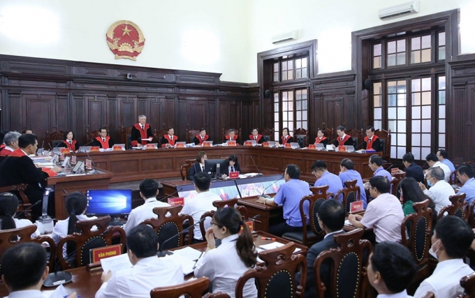 Hình ảnh phiên giám đốc thẩm xem xét kháng nghị của Viện Kiểm sát nhân dân Tối cao về vụ án Hồ Duy Hải. Ảnh: TL.
