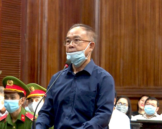 Bị cáo Nguyễn Thành Tài: 'Tôi làm mọi việc vì lợi ích chung'. Ảnh: Trần Tiến.