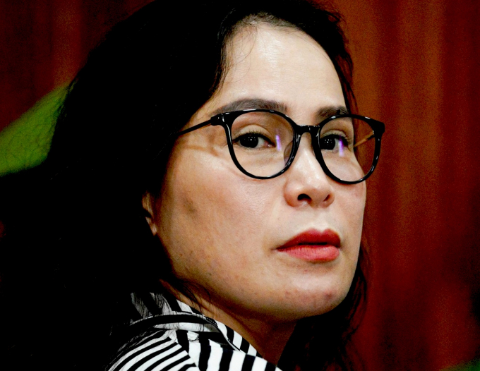Bị cáo Lê Thị Thanh Thúy: 'Đây sẽ là vết sẹo đi theo 2 con bị cáo suốt cuộc đời'. Ảnh: Trần Tiến.