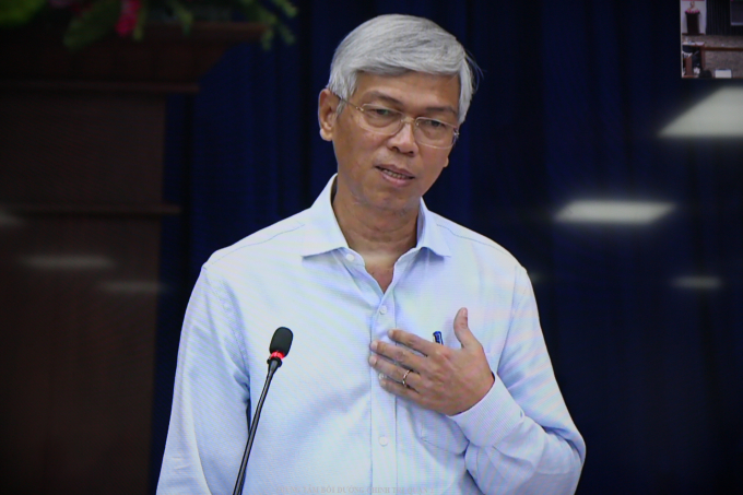 Phó Chủ tịch UBND TP Võ Văn Hoan: 'Mục đích buổi đối thoại là tìm sự thống nhất giữa chính quyền và người dân'. Ảnh: Phúc Lập.