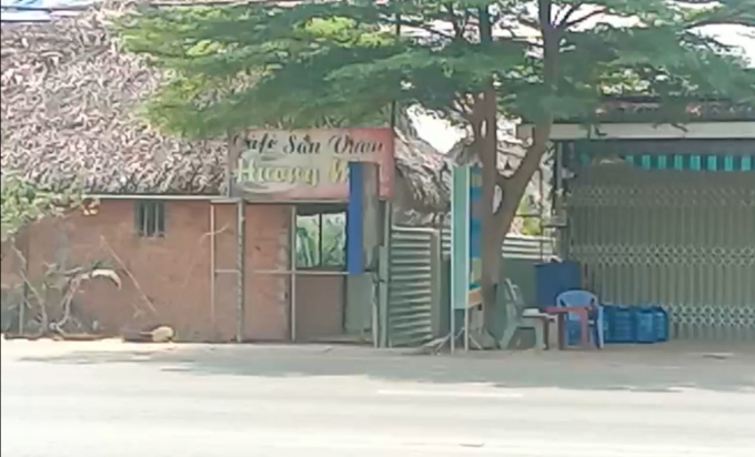 Quán cà phê Hương Mai, nơi xảy ra vụ việc. Ảnh: Công an Bình Phước.