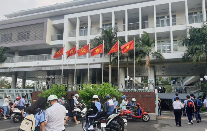 Trường THCS Nguyễn Văn Tố (quận 10) - nơi xảy ra vụ việc. Ảnh: Tư liệu.
