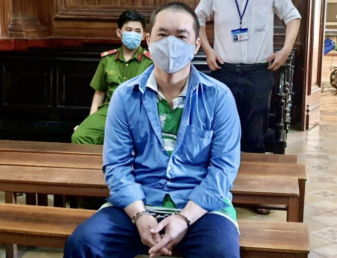 Bị cáo Nguyễn Hữu Phước bị tuyên y án tử hình vì phóng hỏa làm chết 5 người. Ảnh: Nguyễn Tiến. 