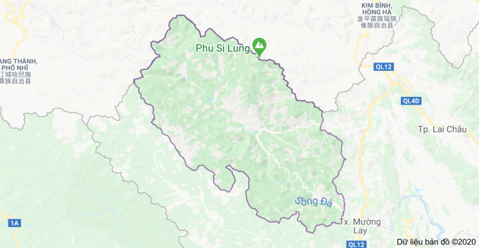 Bản đồ huyện Mường Tè, tỉnh Lai Châu. Ảnh: Minh Phúc.