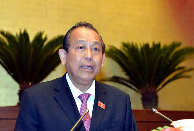 Phó Thủ tướng Thường trực Trương Hòa Bình cho biết Chính phủ đang trình Quốc hội nghị quyết về thuế suất giá trị gia tăng với phân bón.