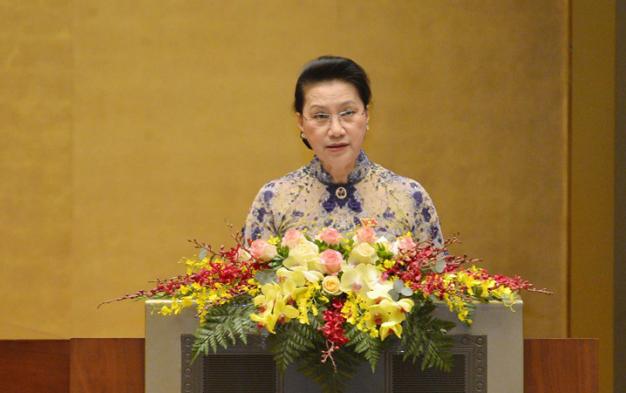 Chủ tịch Quốc hội, Chủ tịch Hội đồng Bầu cử quốc gia Nguyễn Thị Kim Ngân. Ảnh: Quochoi.vn.