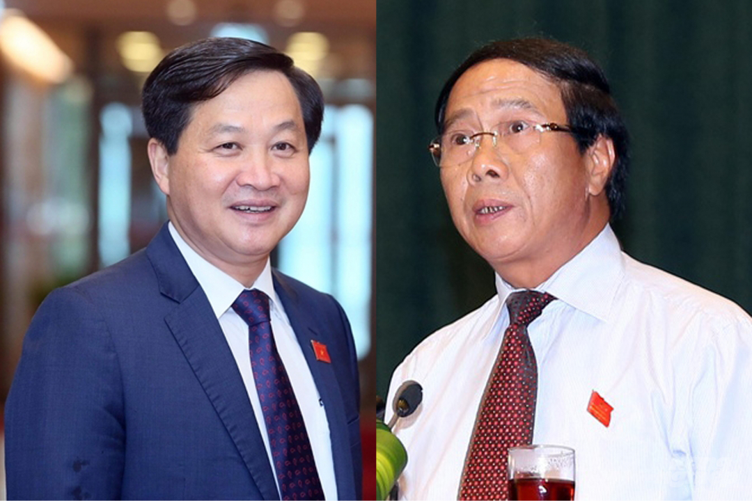 Ông Lê Minh Khái (trái) và ông Lê Văn Thành (phải) được Thủ tướng trình Quốc hội phê chuẩn bổ nhiệm chức vụ Phó Thủ tướng. 