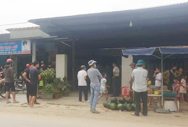 Nhà anh Nguyễn Đình Đồng - nơi xảy ra vụ nổ súng. Ảnh: X.T.