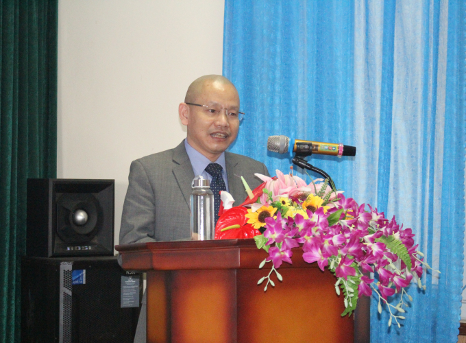 Ông Hoàng Văn Tú, đại diện FAO tại Việt Nam bày tỏ tin tưởng, khung chương trình đào tạo IPHM của Việt Nam nếu xây dựng thành công, đưa vào áp dụng sẽ trở thành chương trình tiên phong trên thế giới. Ảnh: Trung Quân.
