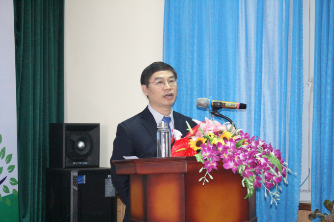 Mr. Nguyen Quy Duong, Deputy Director of Department of Plant Protection spoke at the closing ceremony. Photo: Trung Quan.