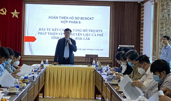 Ông Lê Văn Hiến, Giám đốc Dự án VnSAT Trung ương làm việc tại tỉnh Đăk Lăk. Ảnh: T.A.