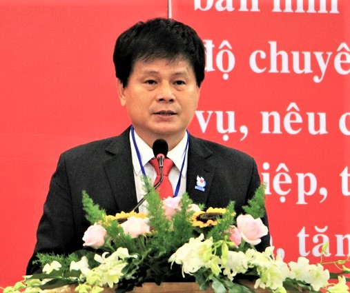 Ông Trần Trọng Dũng, Chủ tịch Hội Nhà báo TP.HCM tiếp tục được tín nhiệm trong nhiệm kỳ 2020 - 2025. Ảnh:AV.