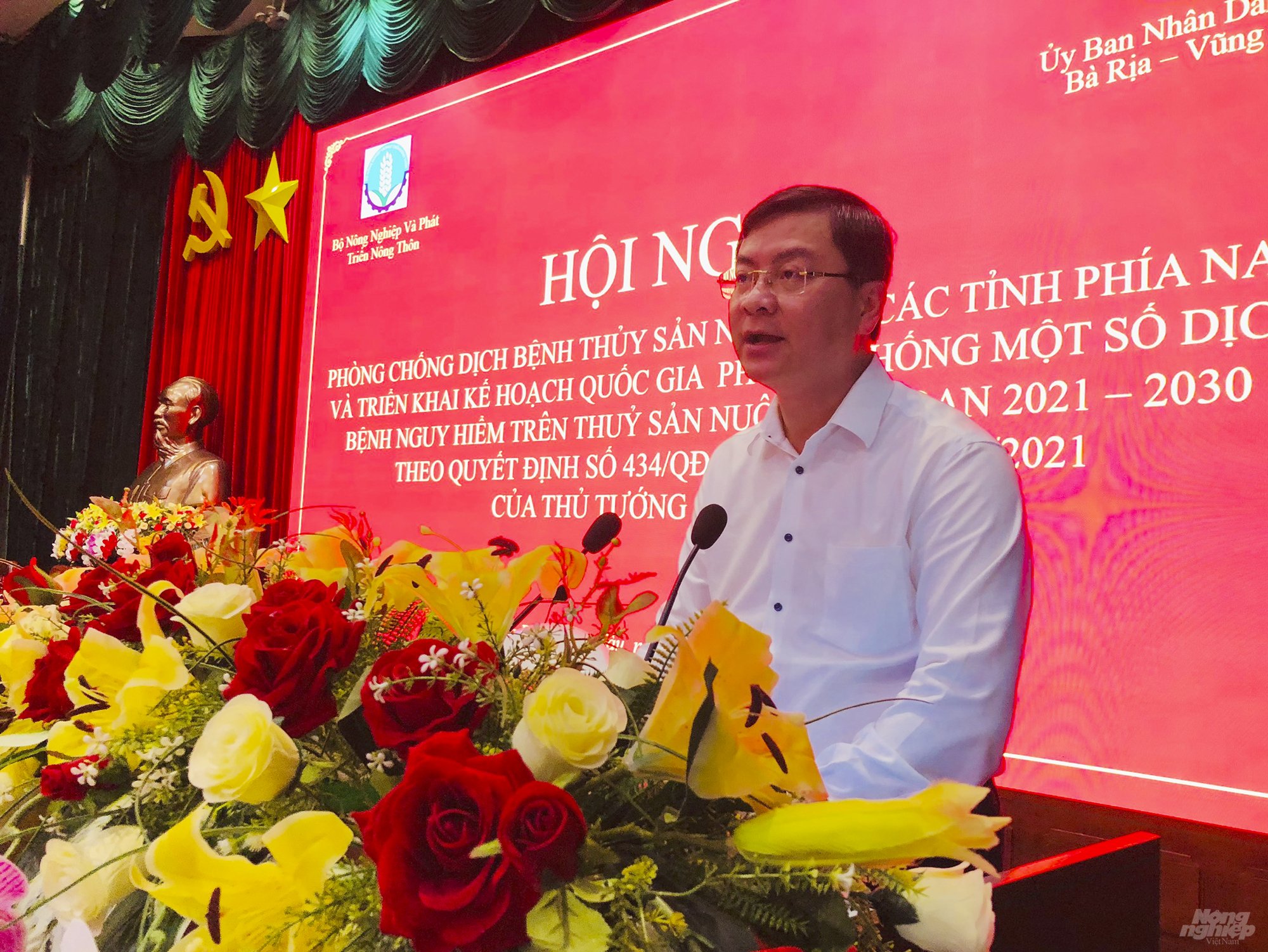 Ông Nguyễn Công Vinh, Phó Chủ tịch UBND tỉnh BR-VT phát biểu tại Hội nghị. Ảnh: MS.